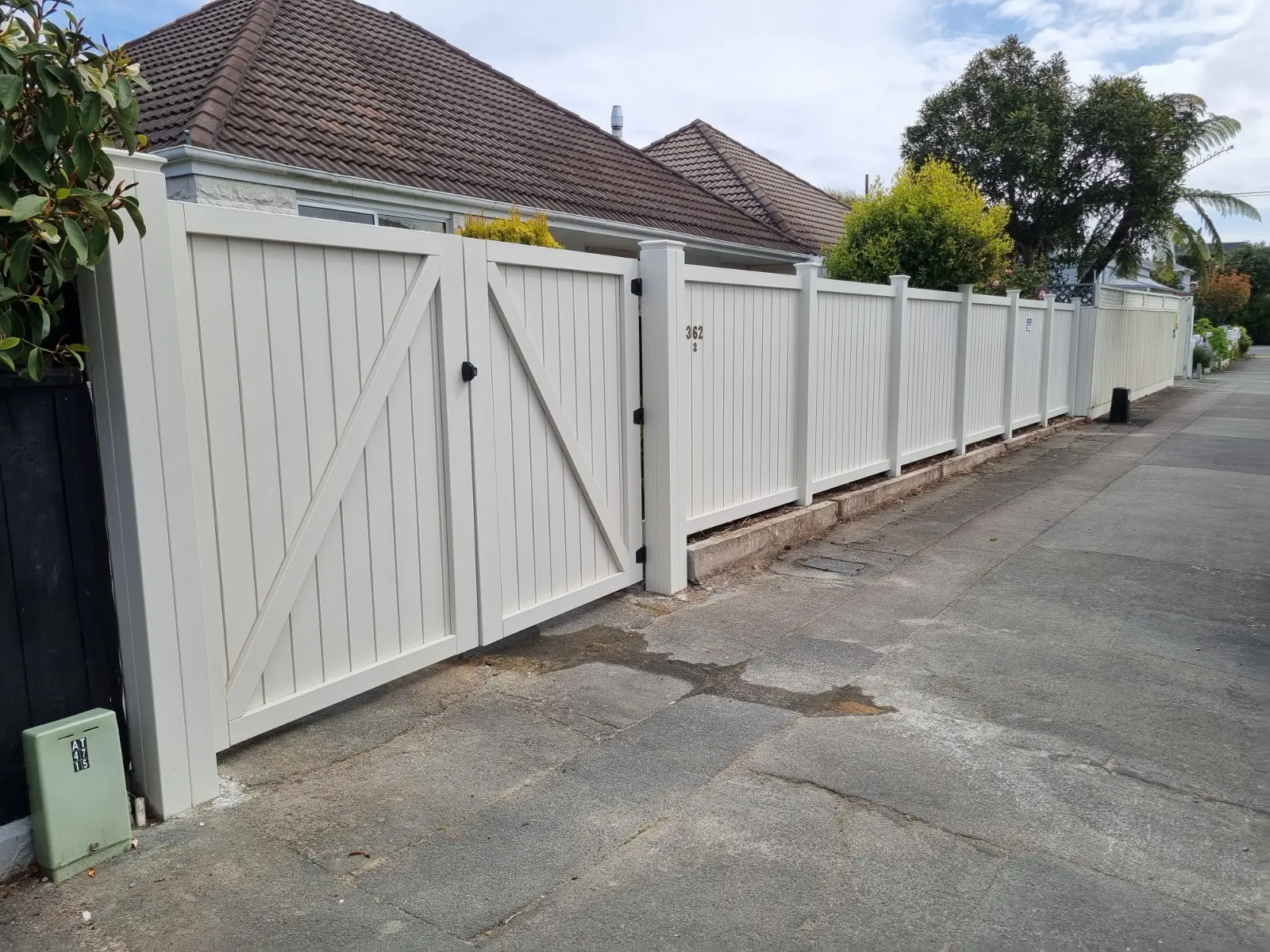 Dressed Painted Privacy Fence